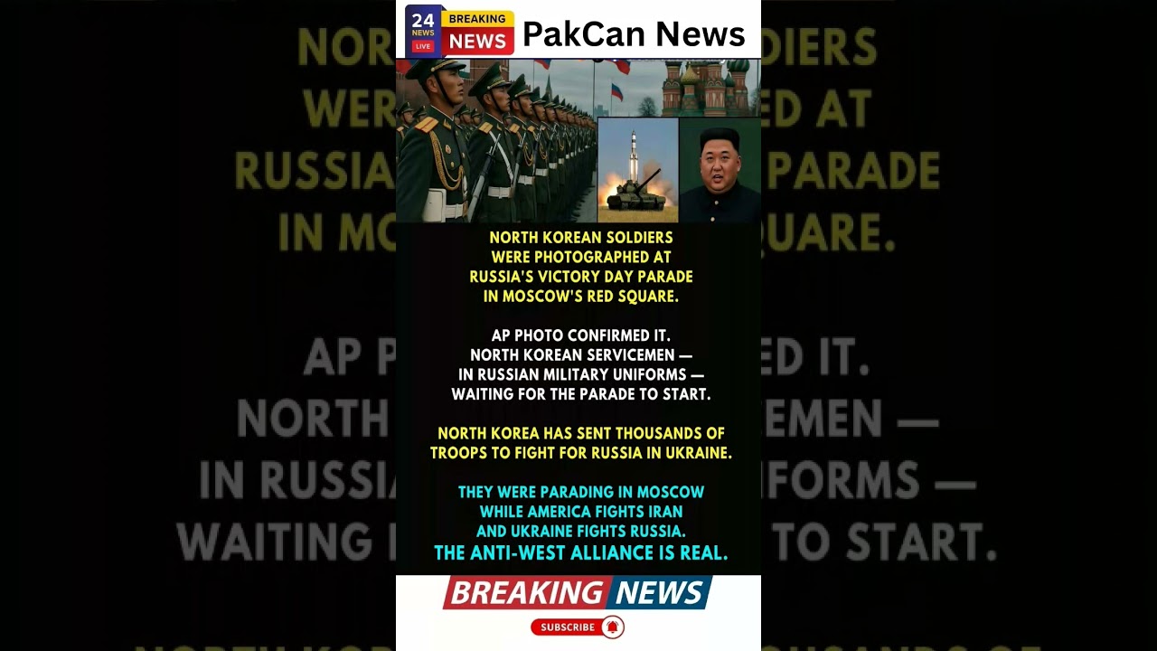 North Korean Soldiers at Moscow Parade Spark Global Debate | PakCan News