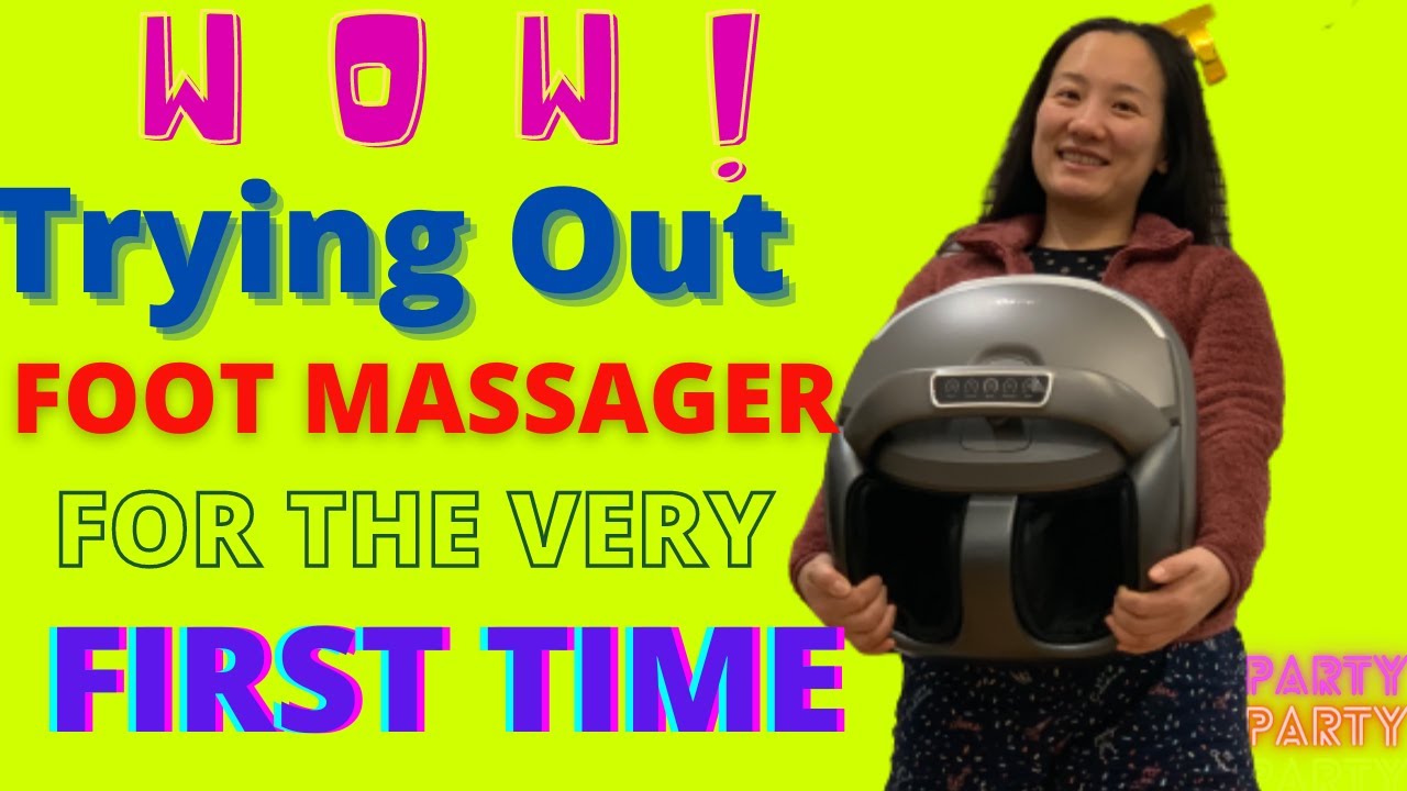 TRYING OUT MY FOOT MASSAGER FROM NAIPO