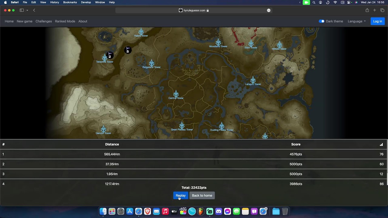 Hyrule Guessr, Geoguessr and more...