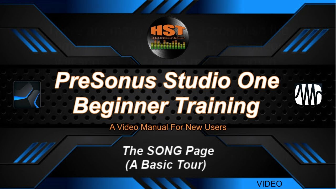 The Song Page - Studio One 5 - Home Studio Trainer