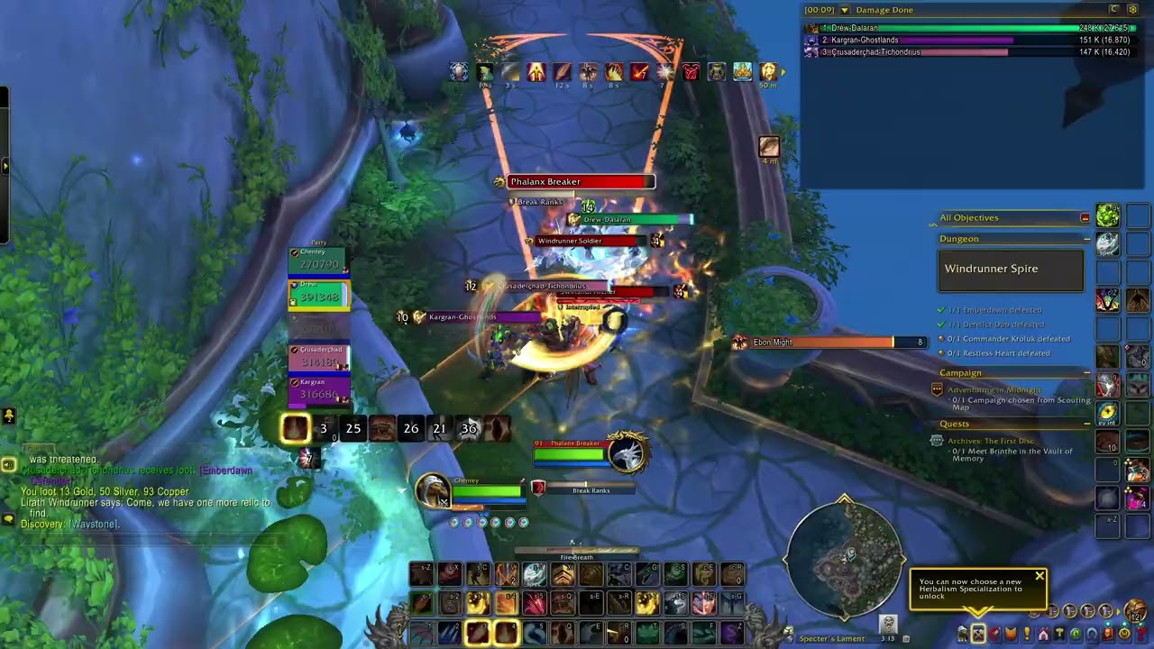 WoW Midnight 12.0.1 scalecommander augmentation evoker pve Windrunner Spire Mythic 3
