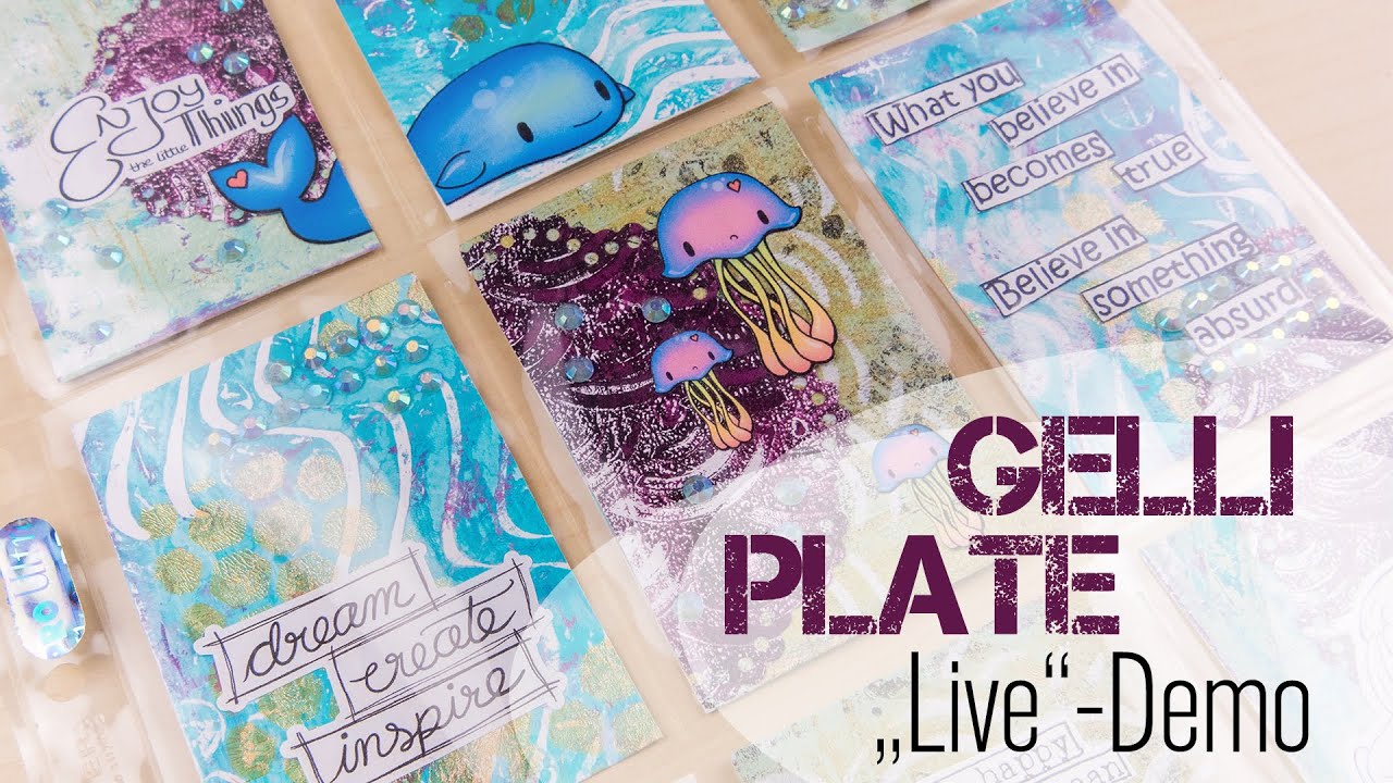 [VLOG | Let's Craft] Gelli Plate + Pocket Letter in #Überlänge | DEUTSCH