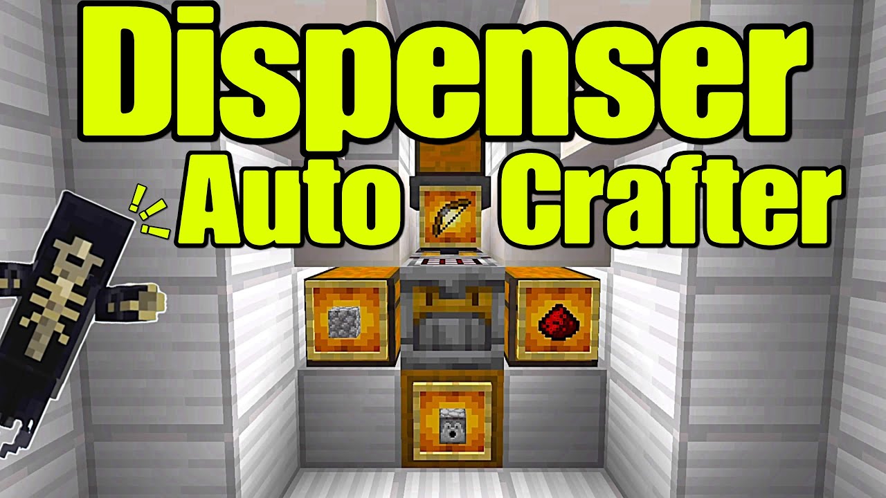 How to make a Dispenser Auto Crafter!!! (Easy & Simple) [Minecraft Bedrock 1.21] #minecraft