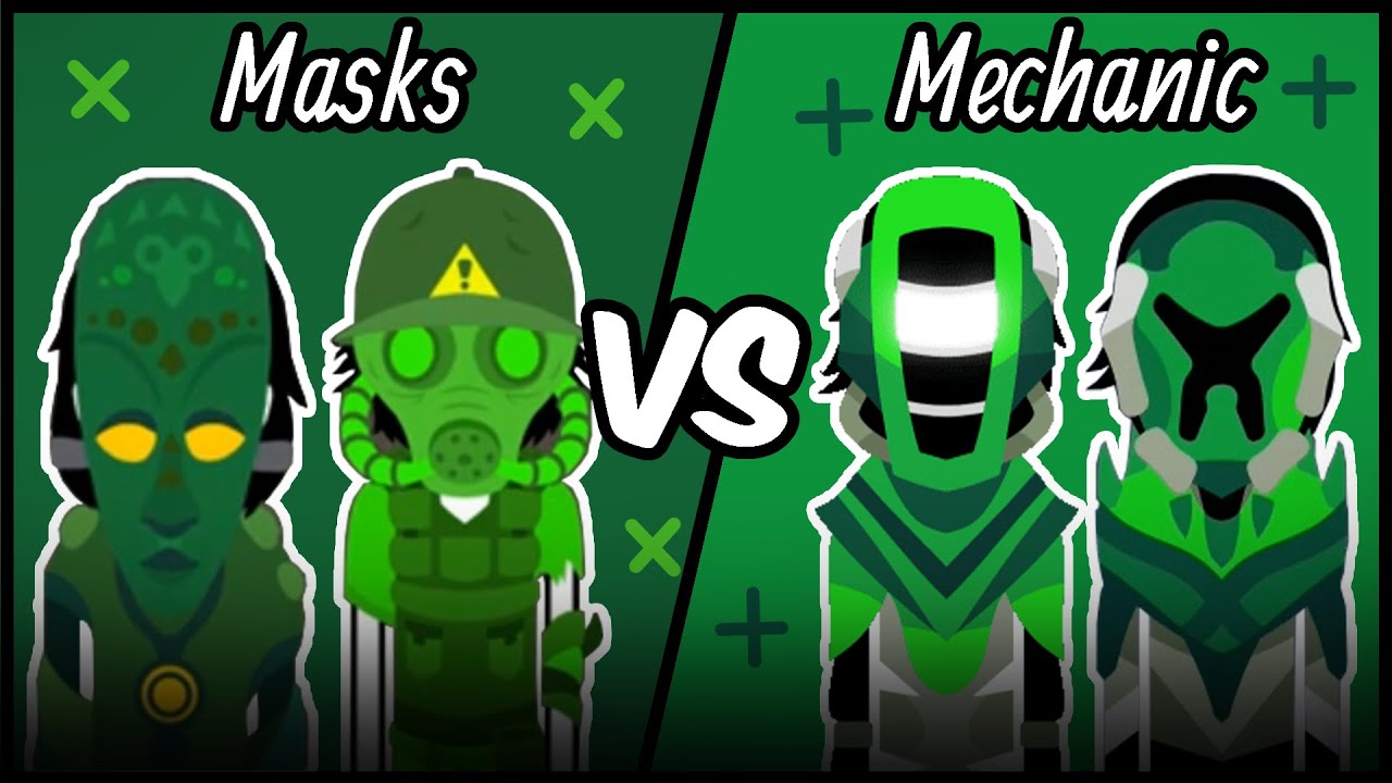 Masks Vs Mechanic Incredibox Mod vs Mod