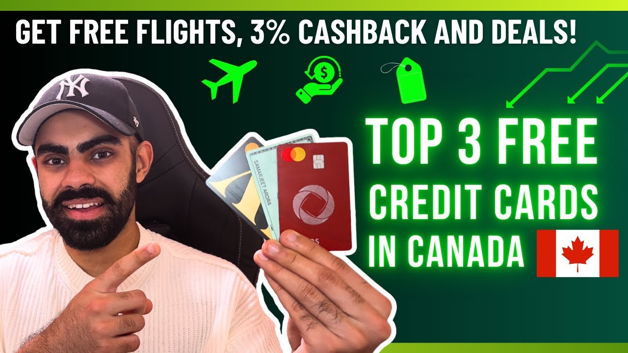 Top 3 FREE Credit Cards in Canada | 3% Cashback and Free Flights | Hindi
