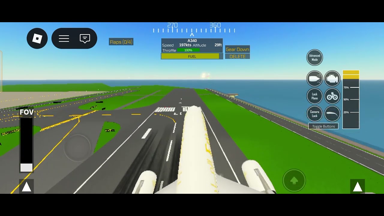 Landing an Airbus A340 in the smallest airport