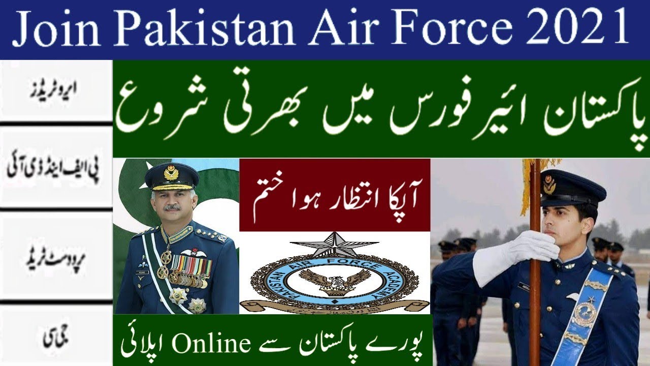 Join Pakistan Air Force PAF Jobs 2021 &ndash; PAF Advertisement ||