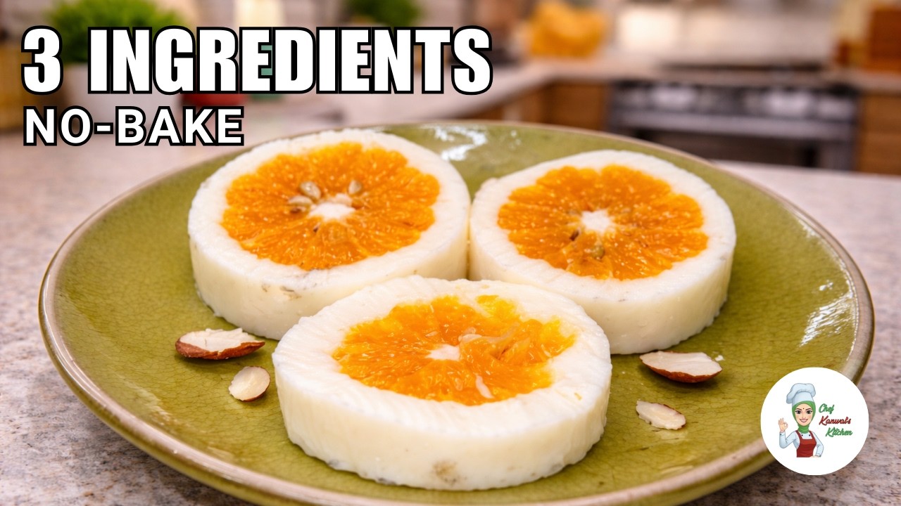 Orange Blossom Dessert | No-Oven, 3-Ingredient Jelly Pudding