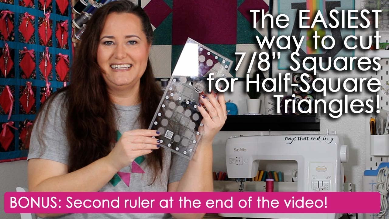 Half Square Triangle Ruler - Creative Grids Simple 7/8