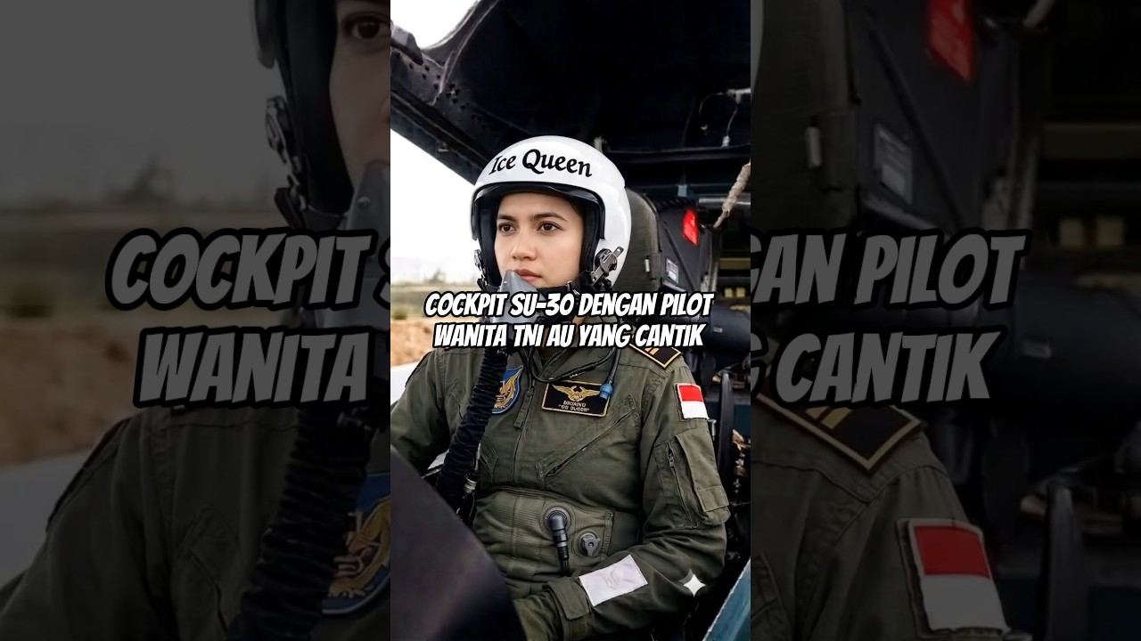 Pilot Sukhoi SU-30 wanita TNI AU yang cantik