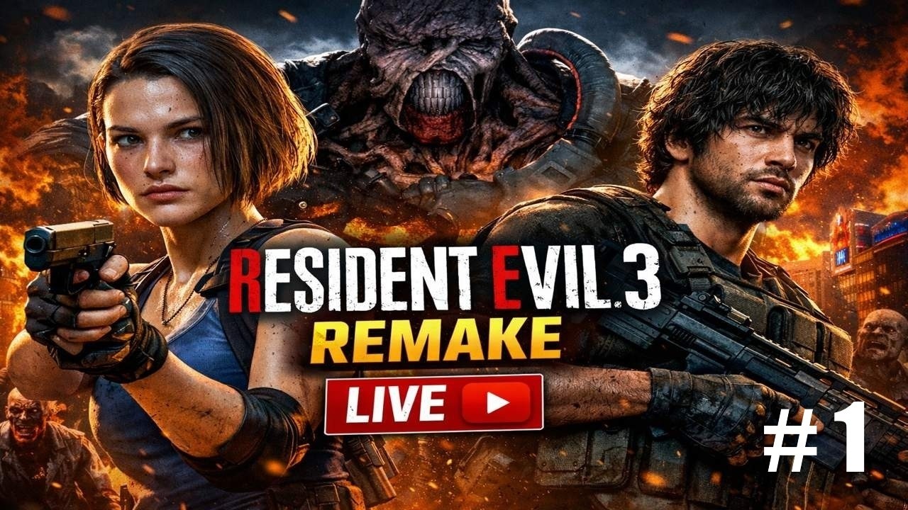 Resident Evil 3 Remake | Part 1 | Live Sinhala | අලුත් එකක් ගෙනාවෝ පෙන්ස් 🔥