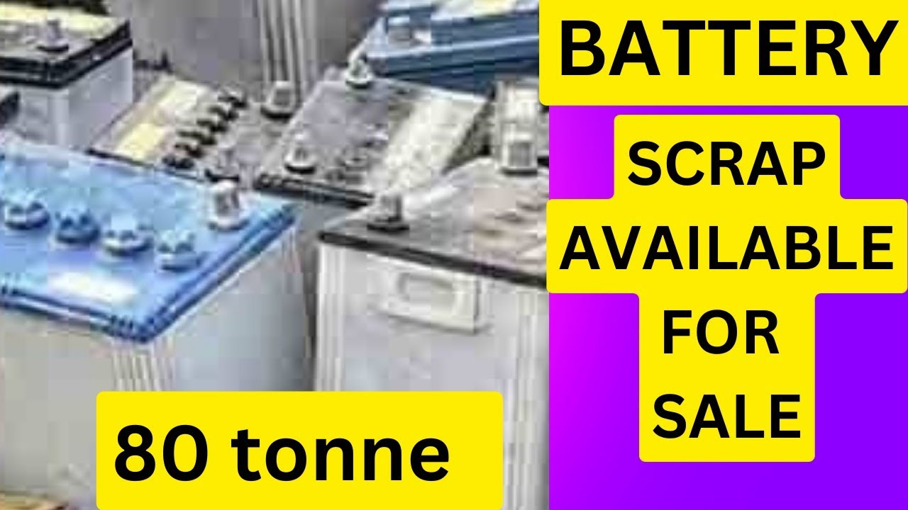 Battery scrap black & white available for sale 80 tonne to 139 mt monthly. (sale out on 29 Oct 2022)