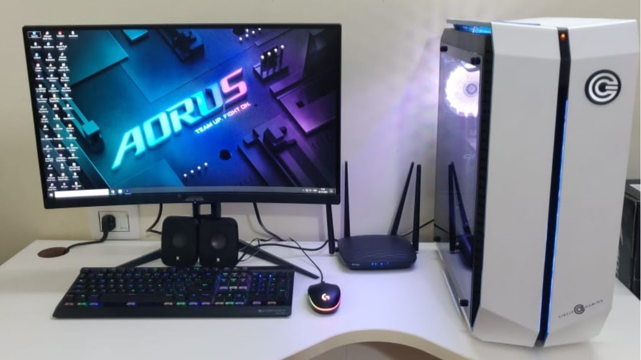 AORUS CV27F MONITER | GAME MODE ON | FIRST UNBOXING 😉😁