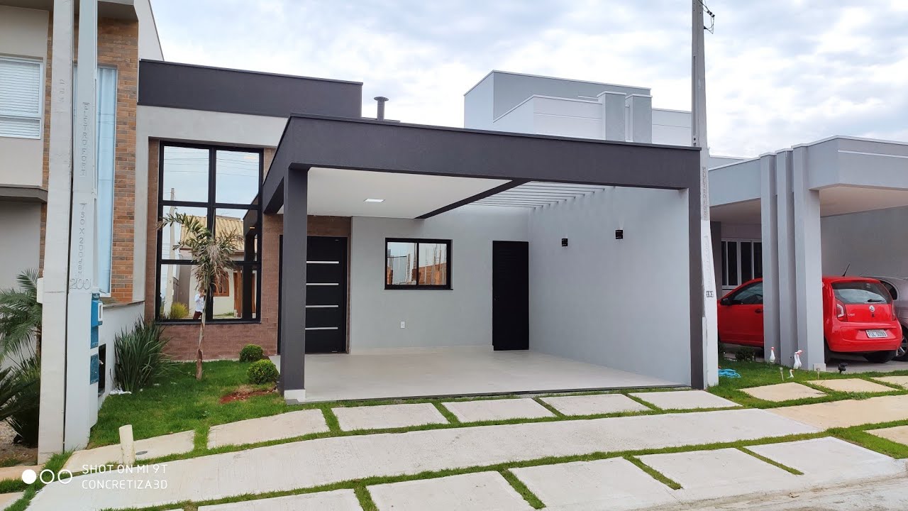 Casa térrea AC. 105 MT em AT. 150 mt. Melhor projeto - 3 dormitórios com suíte e closet e 2 garagem