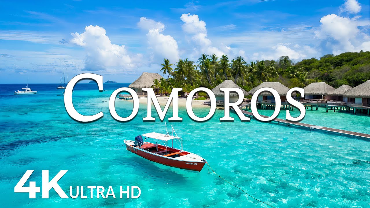 FLYING OVER COMOROS (4K UHD) &ndash; Soothing Music Along With Beautiful Nature Video - 4K Video UHD #10