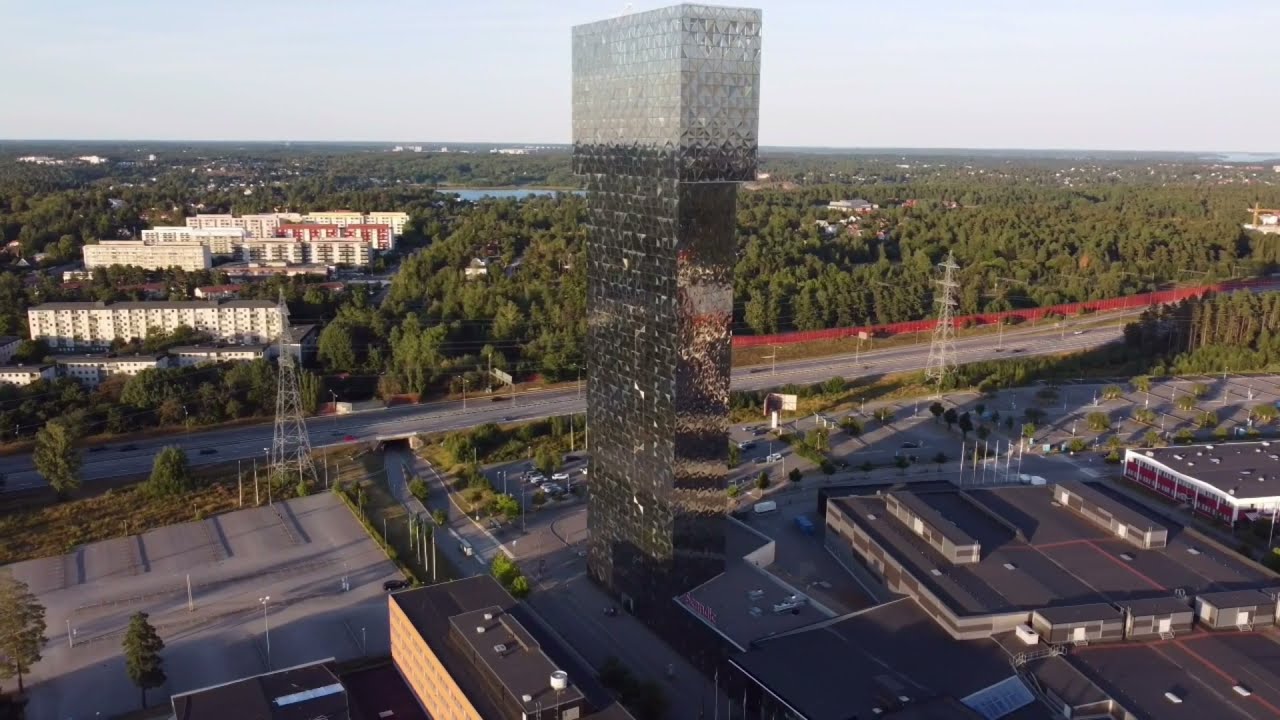 Scandic Victoria Tower -- Kista Drone Video