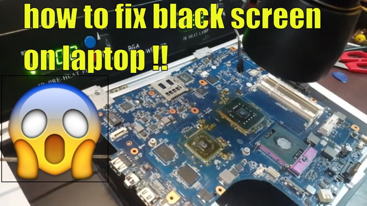 [Solved] Restored a Dead Sony Vaio Notebook Bga Rework black screen FIX