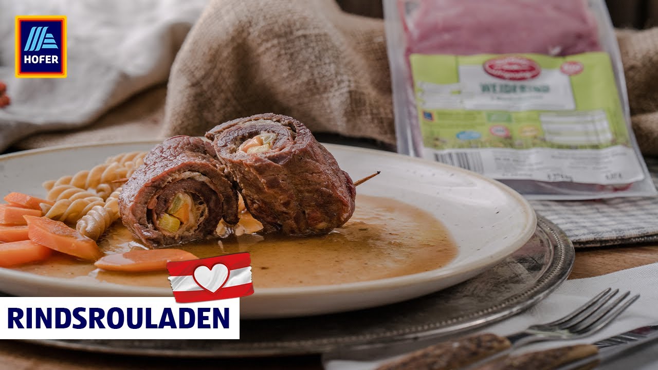 Rindsrouladen | &ouml;sterreichischer Klassiker gef&uuml;llt mit Karotten, Speck und Essiggurkerl