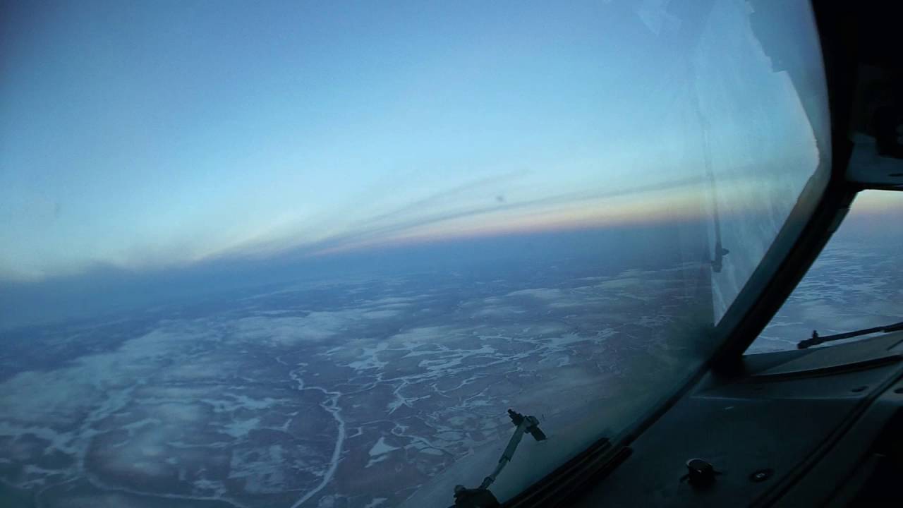 Visual approach to Ivalo, Finland - Cockpit view