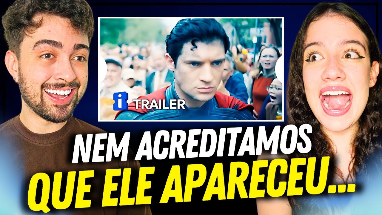 LINDO e EMOCIONANTE! Trailer do Superman 😱 | React