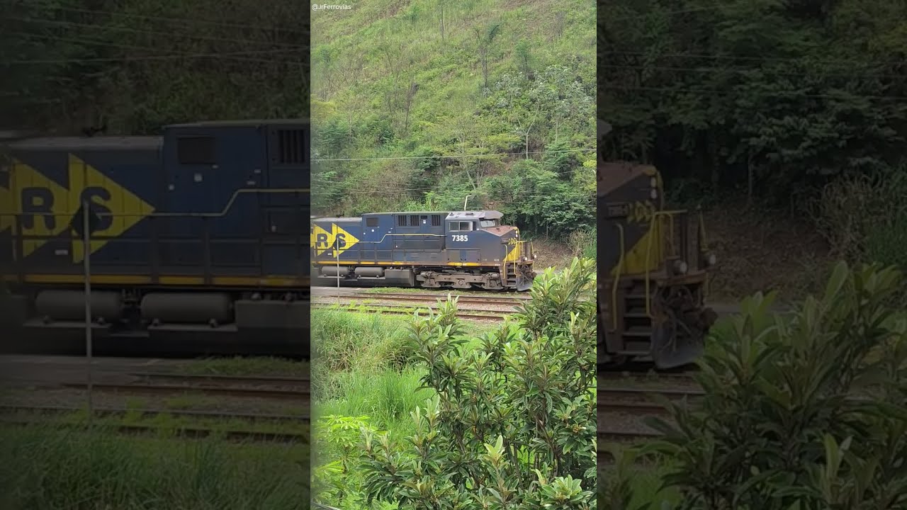 MRS - Trem de minério vazio com 136 vagões modelo GDU