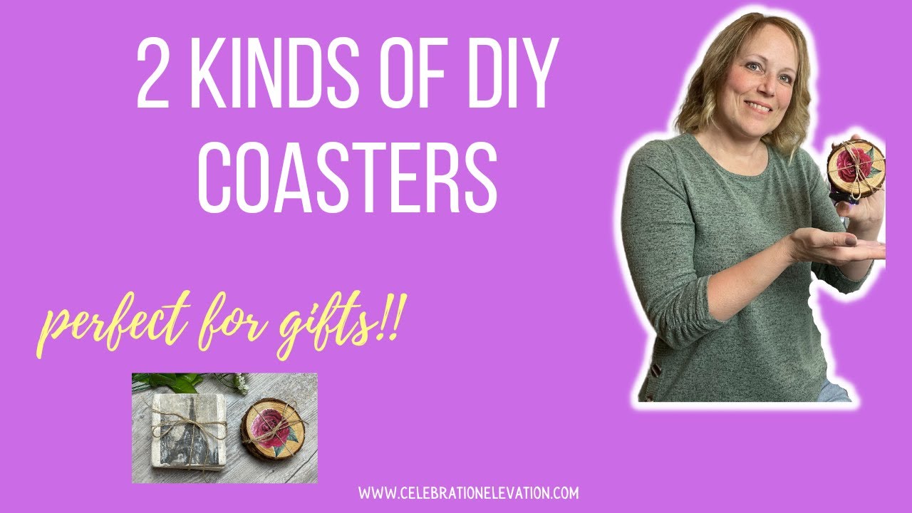 DIY Coasters | Tutorial on Tile and Wood Coasters