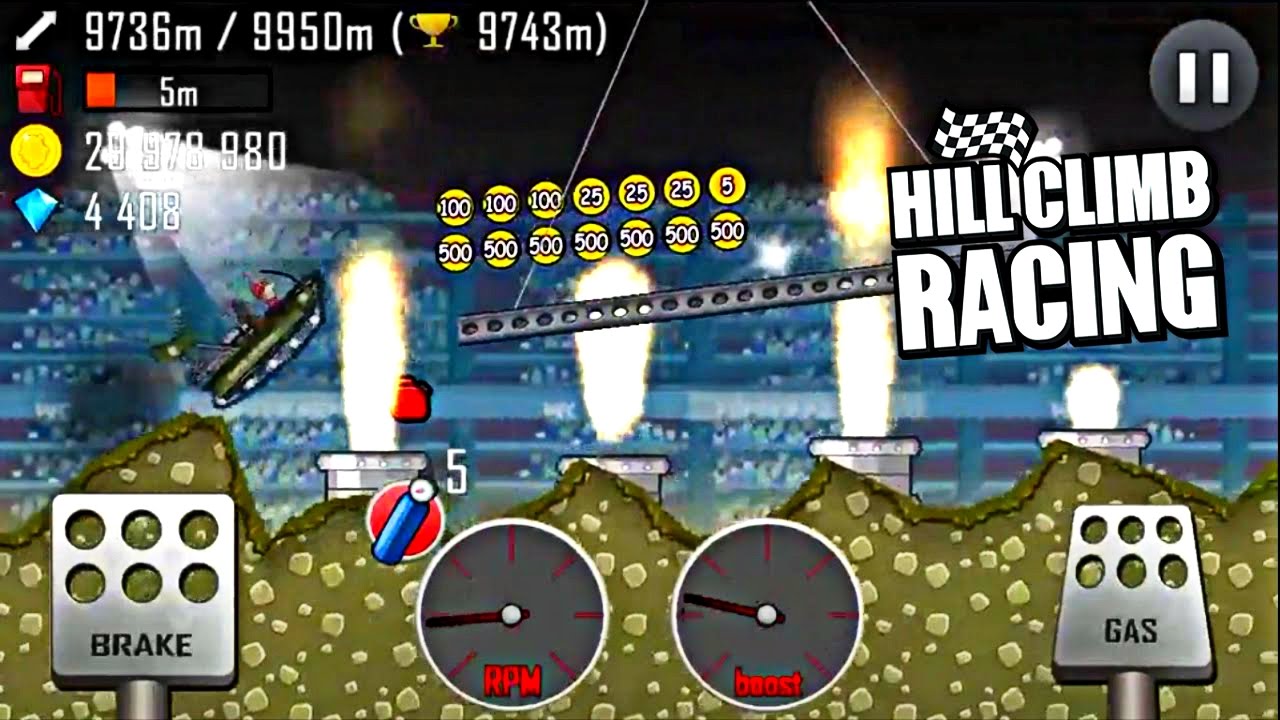 Hill Climb Racing: ARENA 11526m with Super Off road \ GamePlay