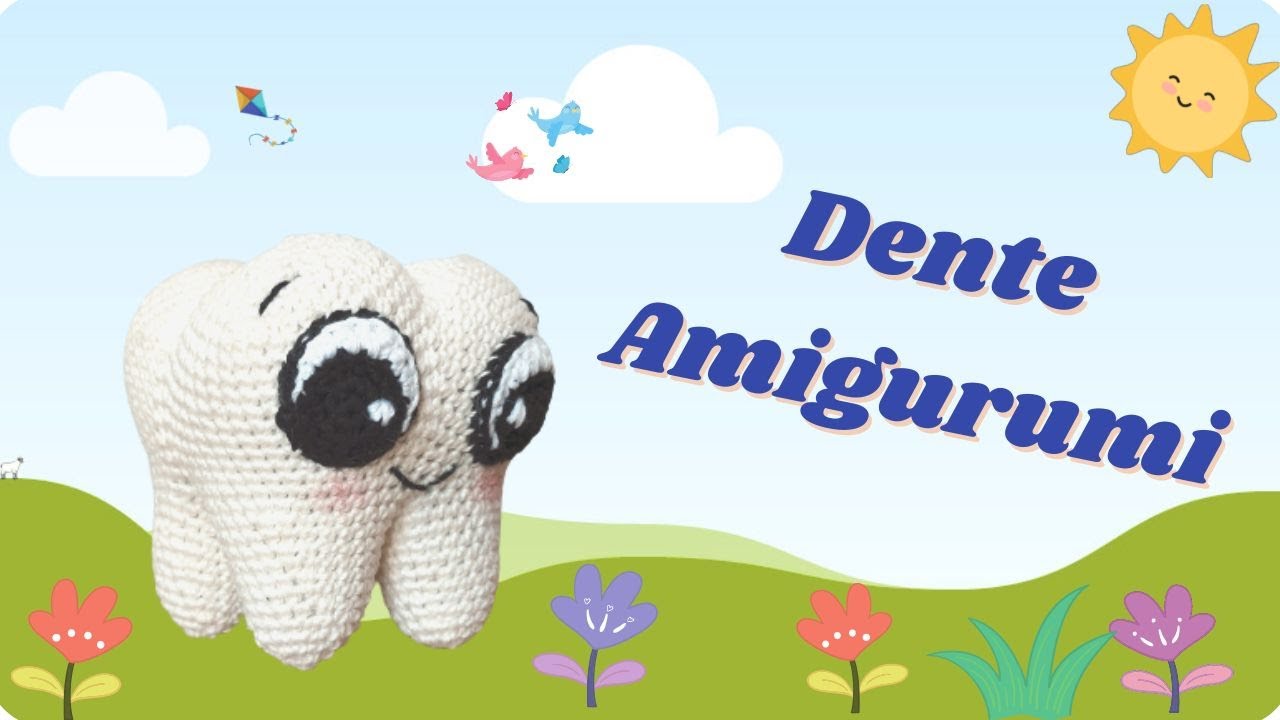 Molar, o dentinho amigurumi