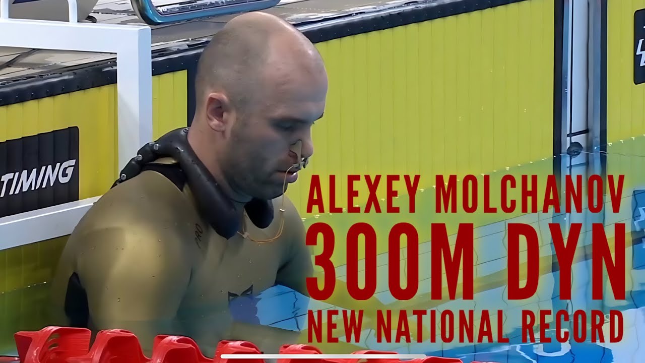 Alexey Molchanov 300m DYN - new National Record