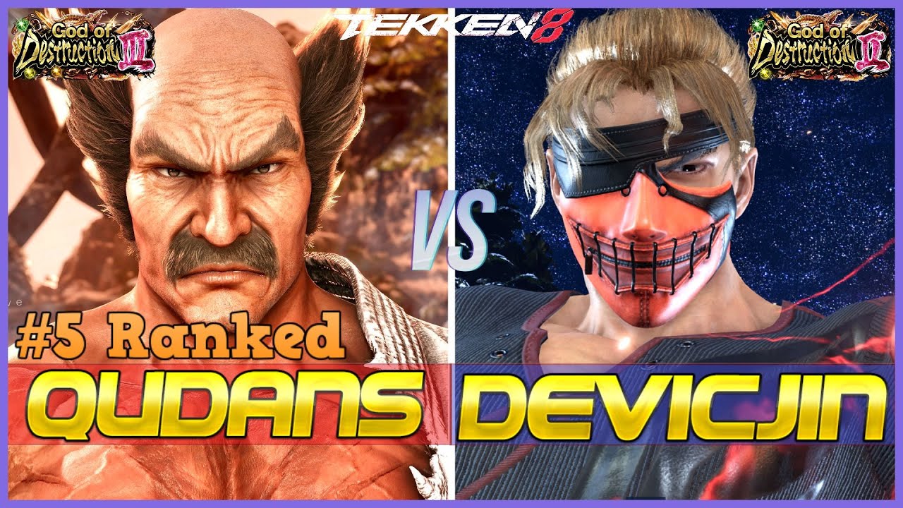 T8 ▰ QUDANS (#5 Ranked Heihachi) Vs DEVICJIN (High Ranked Jin) ▰ Tekken 8 High Level Gameplay