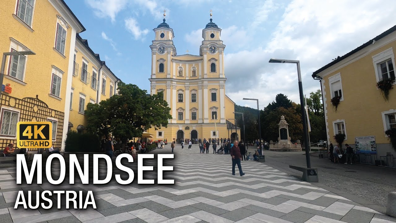 MONDSEE 🇦🇹 Austria - Walking Tour 4K