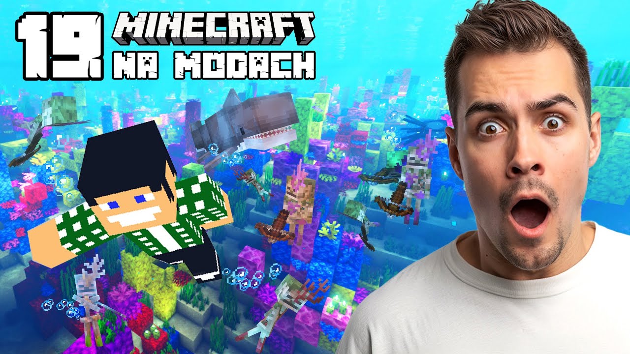 ODKRYŁEM PODWODNE MIASTO W MINECRAFT NA MODACH ODC. 19
