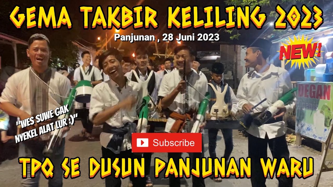 TAKBIRAN - Gema Takbir Keliling TPQ Se Dusun Panjunan Waru 2023 Feat Musik Patrol Jomandang Rupo