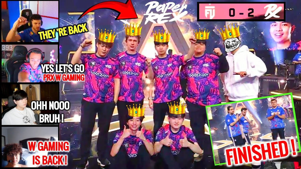 Valorant Streamers Reacts to PRX W Gaming is Back & Destroyed FUT Esports in VCT Champions Seoul