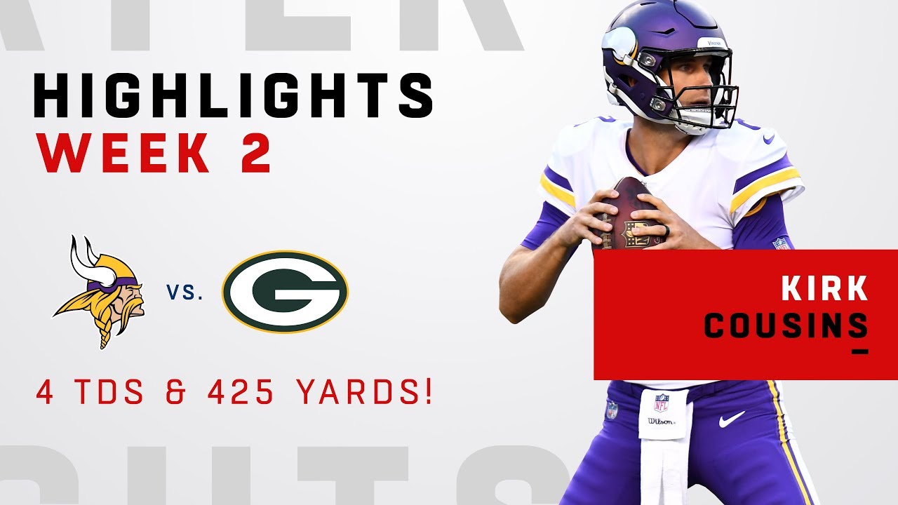 Kirk Cousins' 4 TDs & 425 Yards vs. Green Bay!