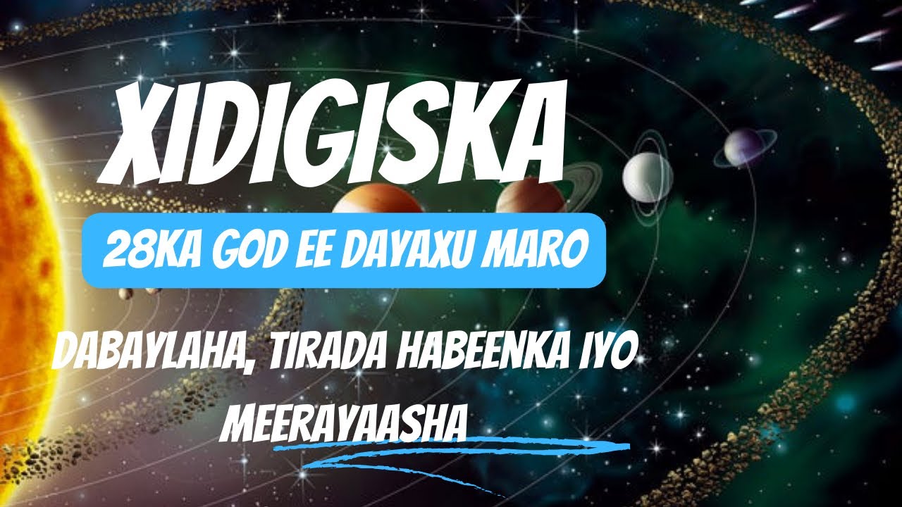 DAAWO: CILMIGA XIDIGISKA, MEERAYAASHA, DABAYLAHA, HABEENKA IYO MAALINTA.