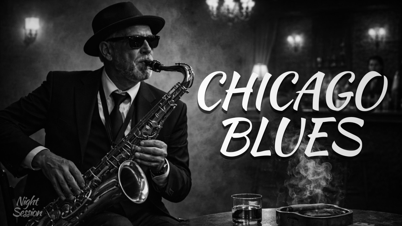 Chicago After Hours Blues – Slow Smoky Jazz Guitar for Late Night Relaxation
