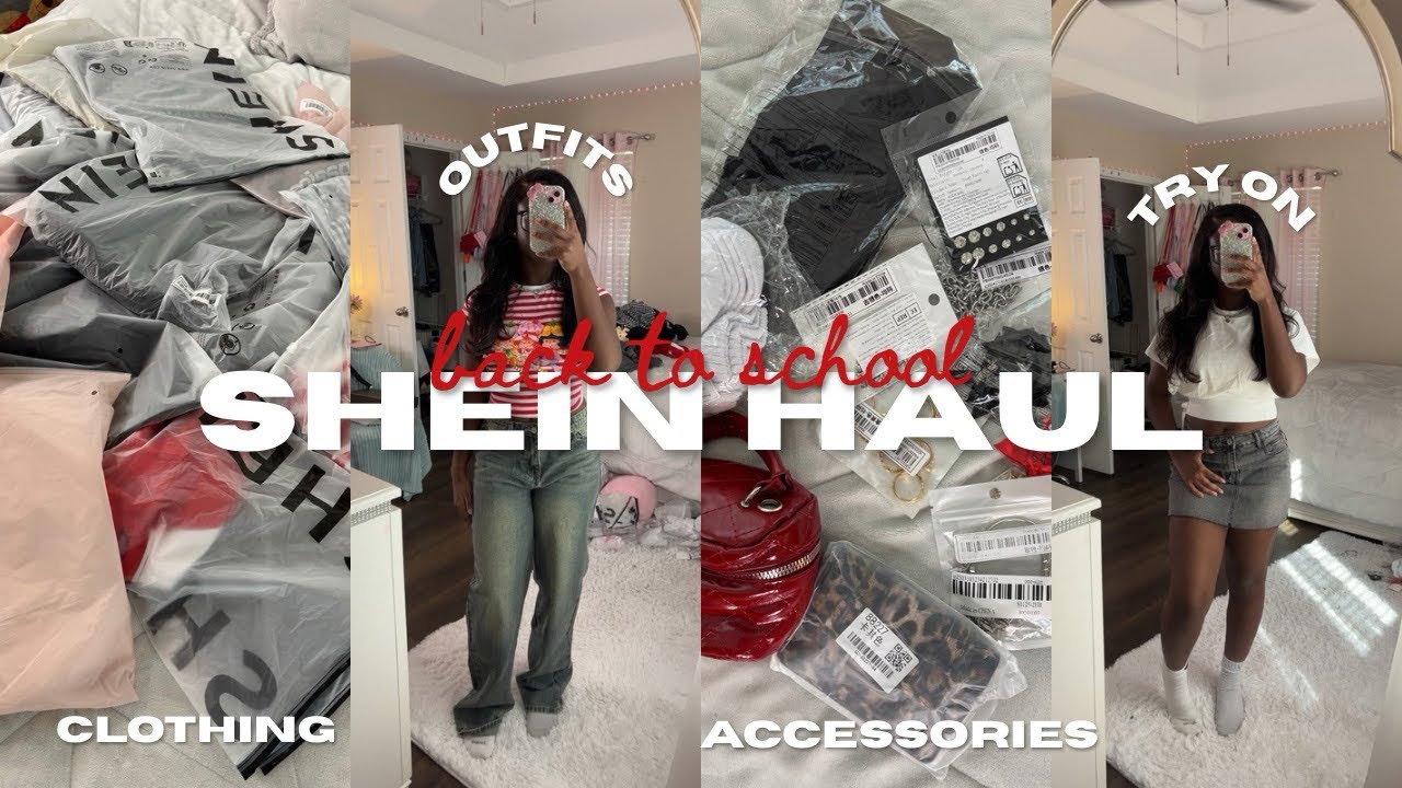 BACK TO SCHOOL HAUL SHEIN TRY-ON HAUL |20+ ITEMS| cute tops, jeans, skirts shorts, accessories, etc!
