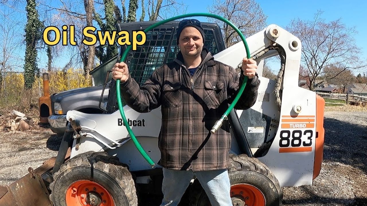 Замена масла в цепной коробке передач Bobcat G Series 873 883 #bobcat