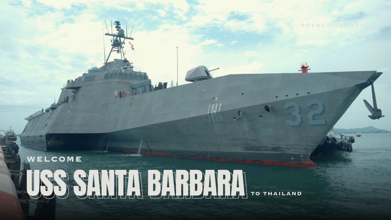 เรือรบสหรัฐฯ USS Santa Barbara มาเยือนไทยแล้ว!