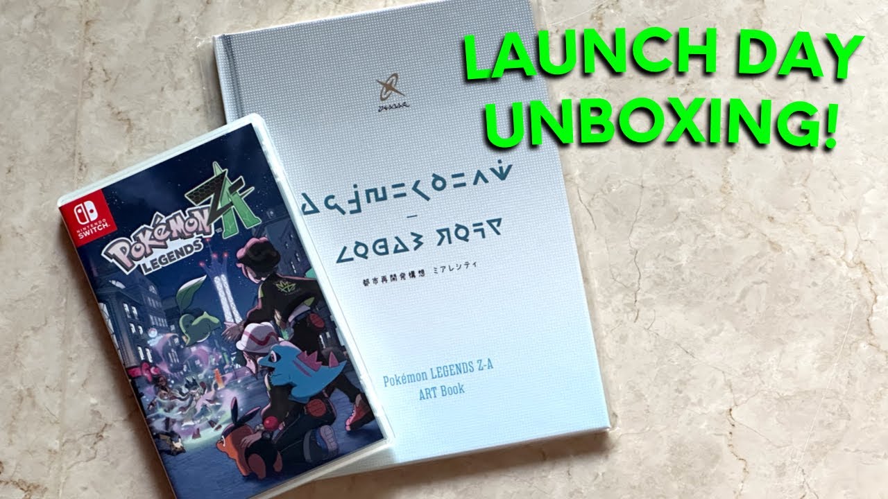 Распаковка Pokemon Legends Z-A + ART BOOK в день выхода! (Nintendo Switch/Switch 2)