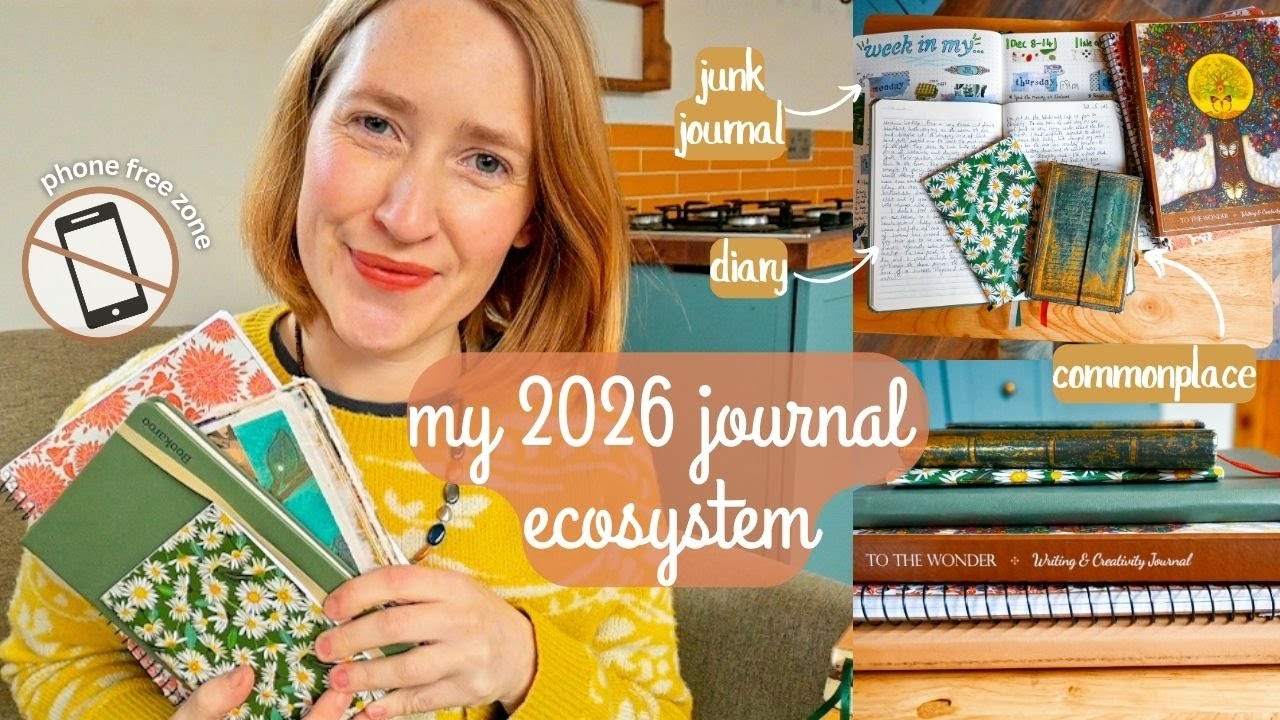My 2026 journal ecosystem📚(that's replacing my phone 📵)