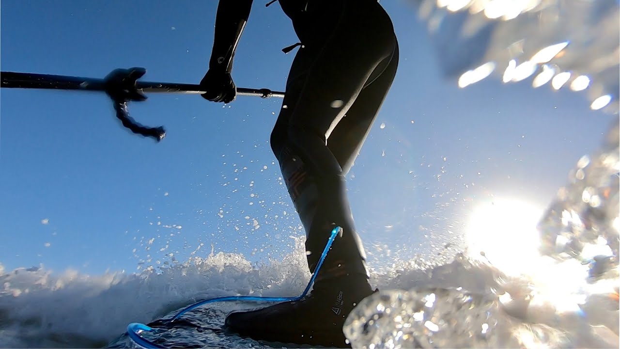 SUP Surfing Hayling Island Sandbar