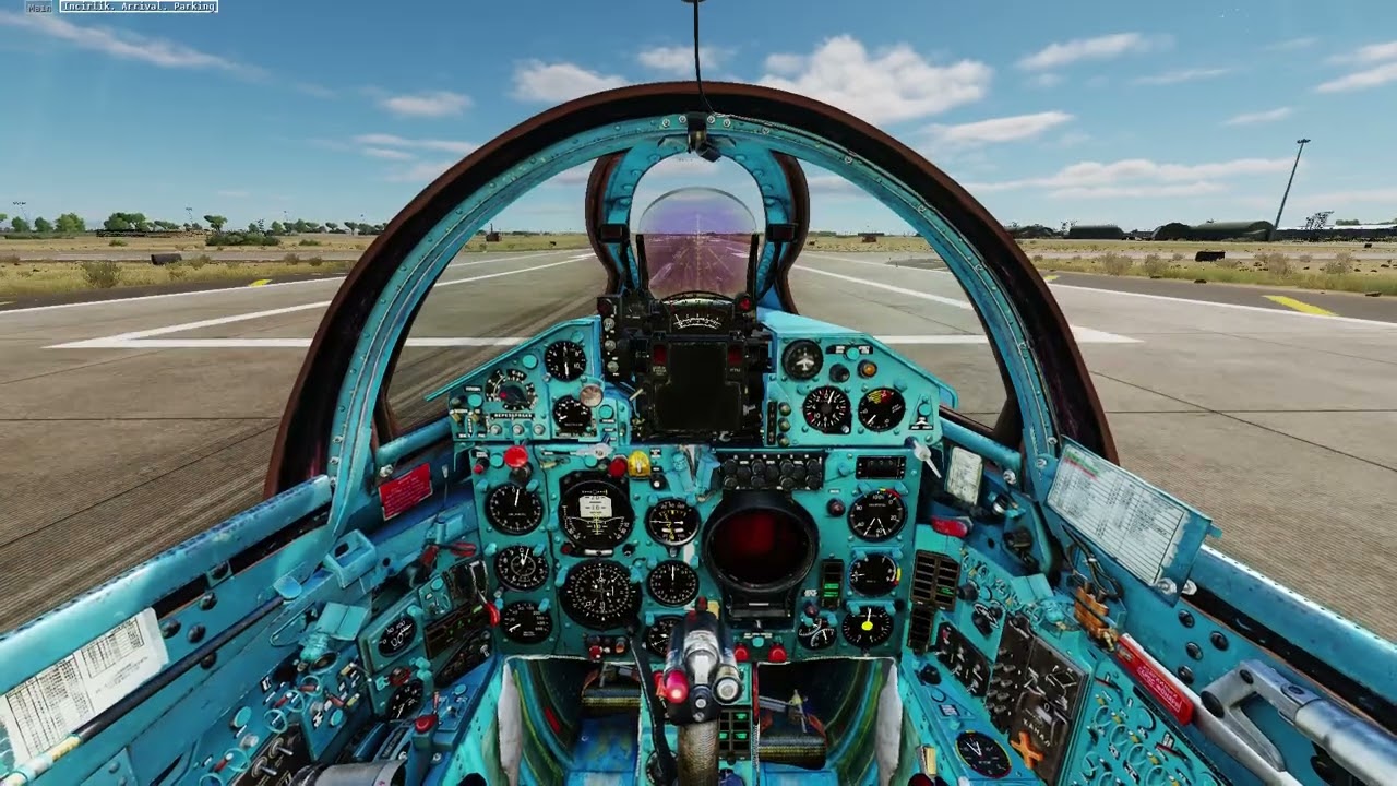 DCS Virtual Incirlik RIAT in cockpit Romanian MIG-21 Arrival