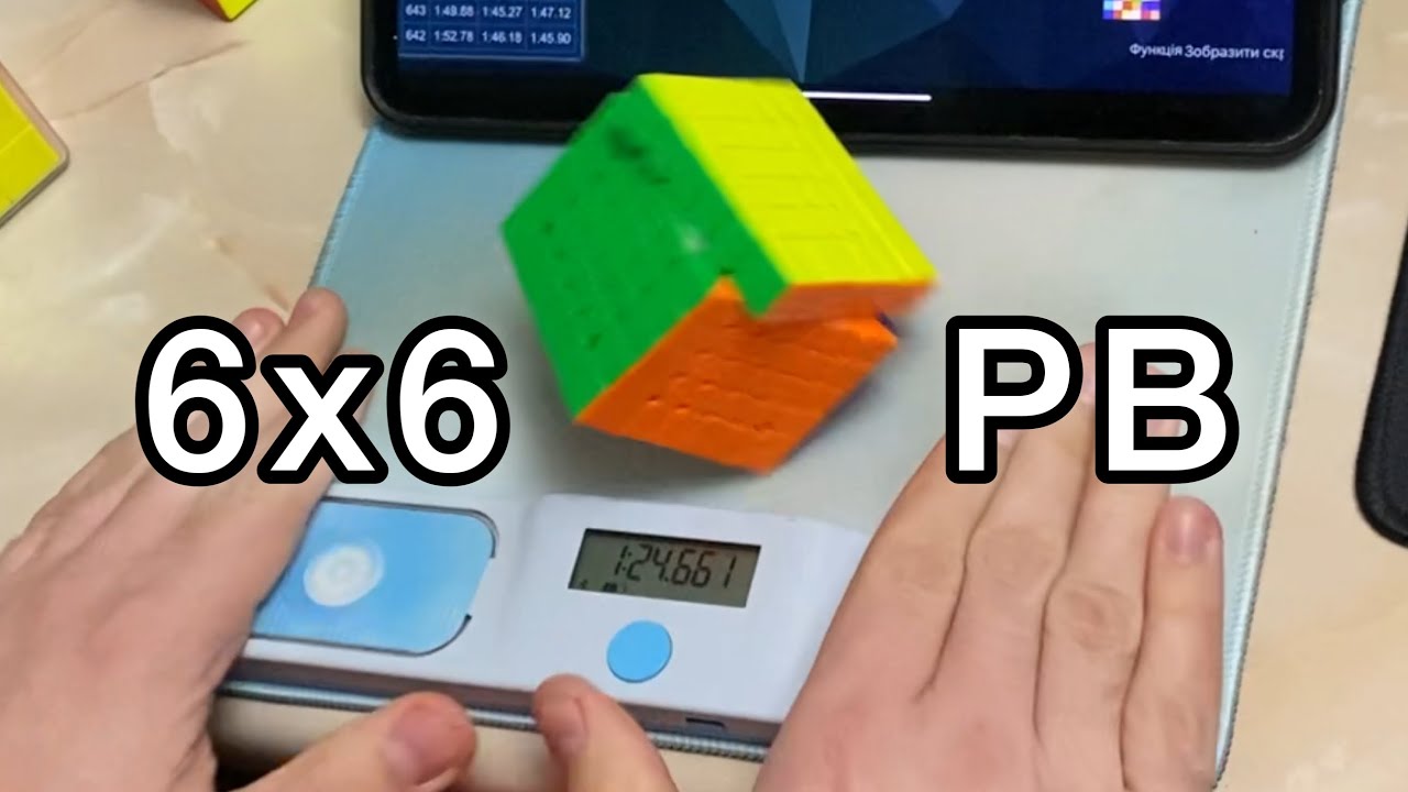 6x6 single 1:24.66 PB / MoYu Aoshi v4 Dual Track