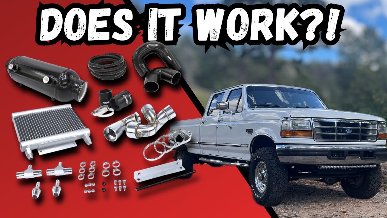 Dieselsite Water to Air Intercooler for the 7.3 PowerStroke - And Modifications - Does it Work?!