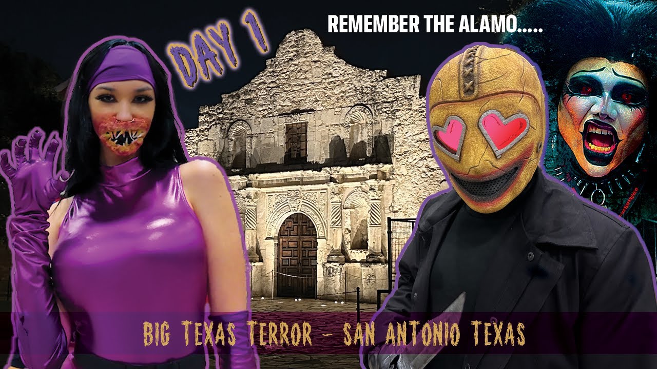 BIG TEXAS TERROR BEST HORROR COSPLAY DAY 1 SAN ANTONIO RIVER WALK THE ALAMO