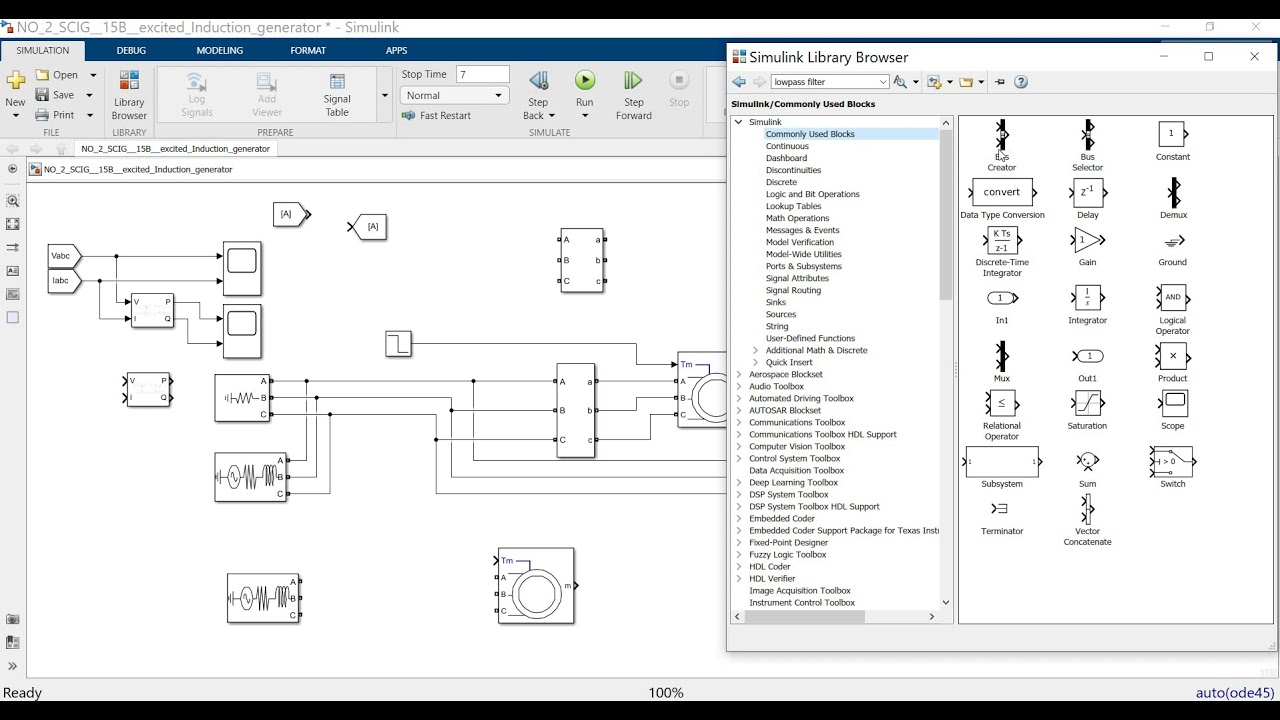 Induction Generator SCIG