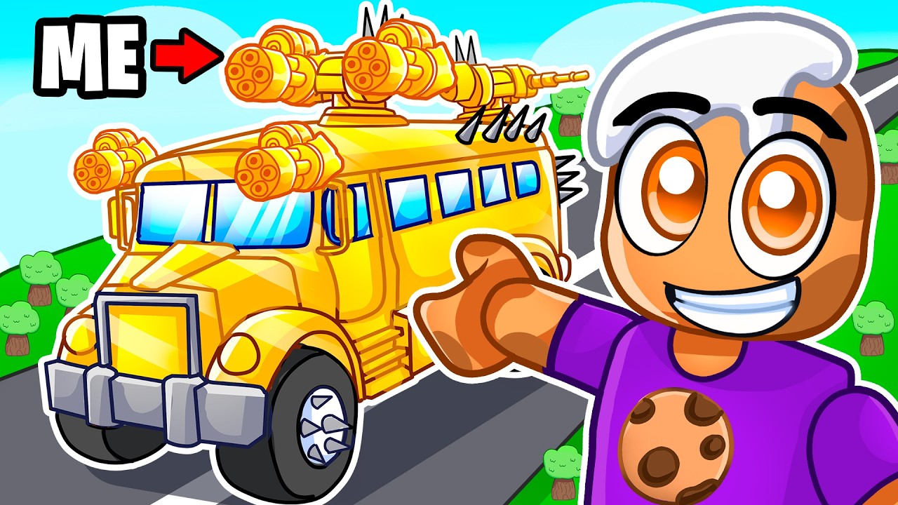 building an ARMORED BUS in roblox build a car
