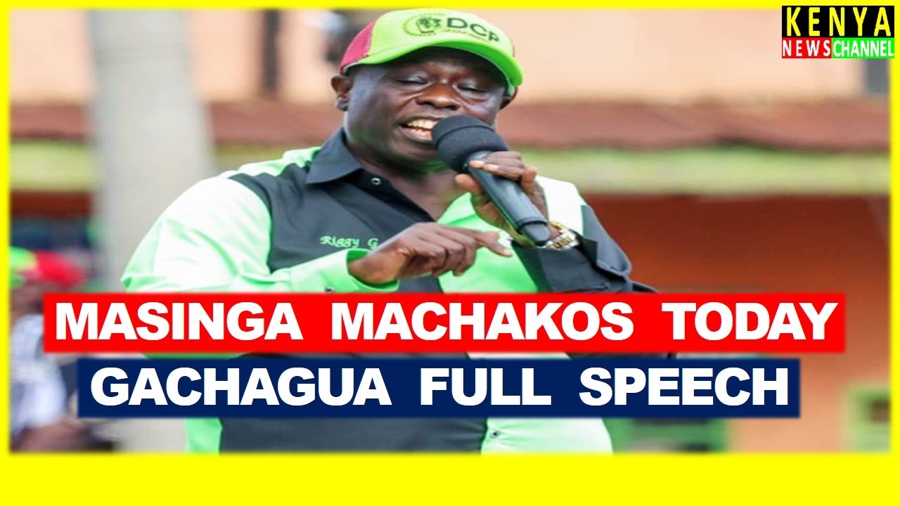 Gachagua WYBUCHOWE przem&oacute;wienie dzisiaj ZNISZCZENIE Ruto z Kalonzo i Matiangi w Masinga Town Mach...